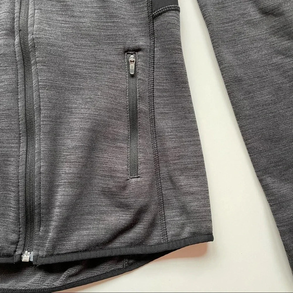 H&M Sport Fitted Fleece Gym Jacket in Dark Grey Marl Athletic Sportswear Size S - Picture 10 of 14